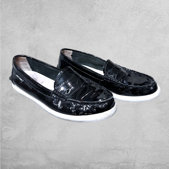Cole Haan Pinch GrandOS Patent Leather Penny Loafers - Picture 1 of 7